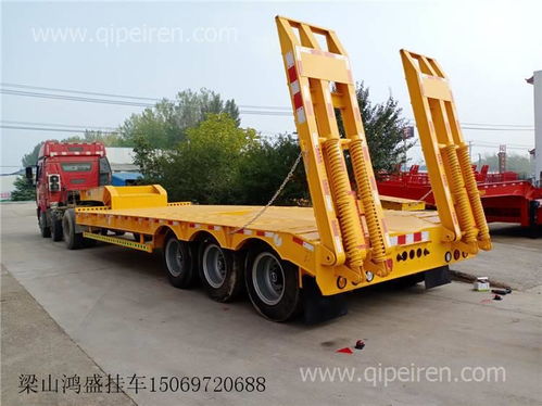 码头全挂车与半挂车 低平板特种车型展示、价格分析及配件厂家指南