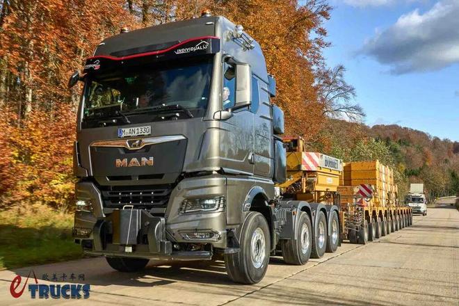 最强德国猛狮降临！战斗力高达250吨？曼恩新款TGX大件牵引车深入解析